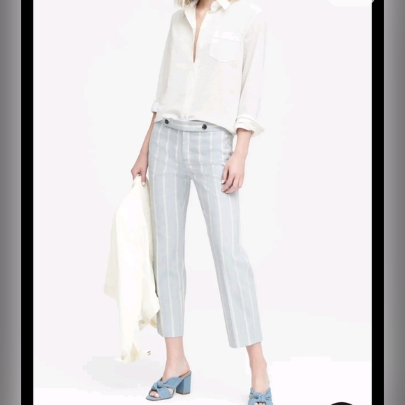 Banana Republic Pants - Banana Republic Avery Stripe Linen  Pant